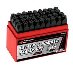 Performance Tool W5422 1/4&quot; Steel Letter/Number Stamp - £24.56 GBP