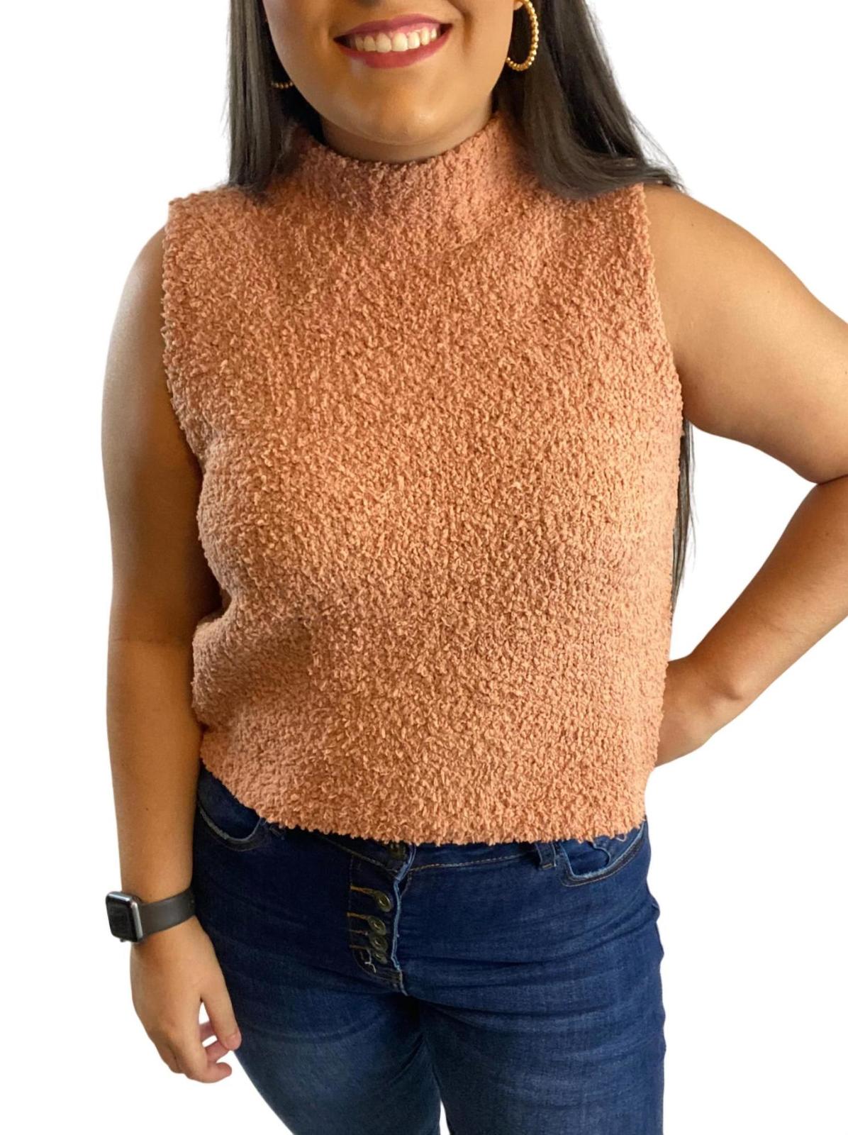 She + Sky sleeveless sweater Dusty Pink - $23.00