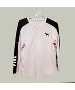 Victorias Secret Pink Sweatshirt Womens XS Pink Black - £9.22 GBP