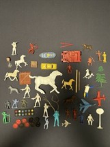 56 Vintage 50s/60s Hard Plastic Indian,Cowboy,Horses, Air Planes, Boat And More - £11.76 GBP