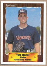 ProCards 1990 Todd Malone Greensboro Hornets #2659      Baseball - £1.56 GBP