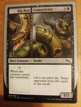 Big Boa Constrictor Magic The Gathering Host Snake Unstable MTG 51 Black - $2.33