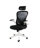 Elama High Back Adjustable Mesh and Fabric Office Chair in White and Bla... - $2,466.67 MXN