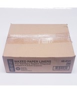 HOSPECO HS-6141, Waxed Paper Liners for Sanitary Napkin Disposal, 250CT - $340.74 MXN