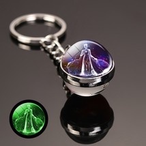 new key chain accessories cute Fantasy  12 Constellation key ring Car Pendant Ti - £28.97 GBP