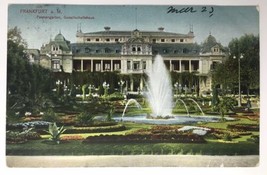 Postcard DE Germany Frankfurt Colorful Garden Divided Back Posted 1909 - £9.43 GBP