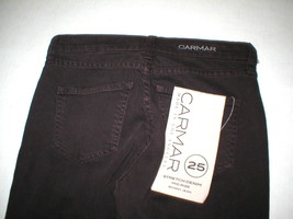 New NWT $216 Designer Carmar Skinny Destroyed Knee Brown Jeans Womens 25... - $118.80