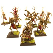 Games Workshop Wood Elf Dryads 10 Painted Miniatures Twig Blight Treant - £91.81 GBP