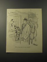 1953 Cartoon by Perry Barlow - You don&#39;t have to say a word - £14.74 GBP
