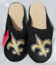 NFL New Orleans Saints Logo on Mesh Slide Slippers Dot Sole Si Men Small by FOCO - £21.34 GBP