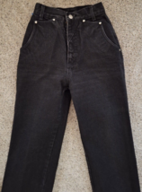 Vintage Roper Bareback Jeans USA Western 80s 90s High Rise Mom Black Siz... - £33.87 GBP