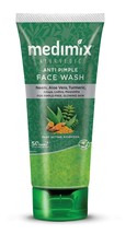 Medimix Ayurvedic Anti Pimple Face Wash, Neem &amp; Aloevera Turmeric 100ml ... - $190.17 MXN