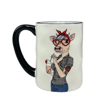 Fun Animal Print Hipster Cow Coffee Mug - Signature Housewares - 12 Oz - $14.01