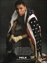 Boxer Oscar De La Hoya 1996 Got Milk ad 8 x 11 advertisement print - $4.23