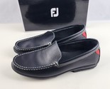 FootJoy FJ Shoes Club Casuals Mens 8.5 Black Leather Driving Loafer Shoe... - $60.97