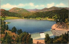 Colorado Panorama of Evergreen Dam &amp; Lake Bear Creek Canon UNP Vintage P... - £7.36 GBP