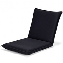 Adjustable 6 Positions Folding Lazy Man Sofa Chair Floor Chair-Black - Color: Bl - £45.53 GBP