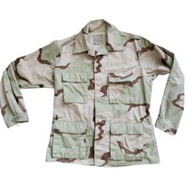 VTG Military Desert Camouflage Jacket Uniform BDU Reg Combat 8415-01-327-5308 M - £25.93 GBP