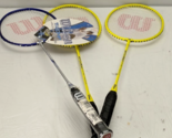 Wilson Badminton Racquet Set of 3 Beginner Casual Play Starter Mixed Models - $32.34