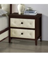 Modern Cherry Espresso Nightstand with Drawers - $5,318.02 MXN