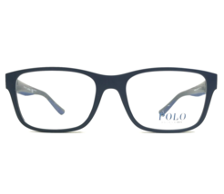 Polo Eyeglasses Frames PH2195 5733 Matte Navy Blue Rectangle Full Rim 55-18-145 - £76.57 GBP