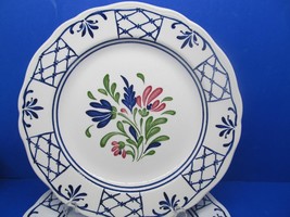 Johnson Brothers Provincial Set Of 3 Scalloped Edge Dinner Plates Excellent Cond - £47.10 GBP