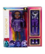 Krystal Bailey Rainbow High Fashion Doll Dark Purple Sparkle Series 2 Ne... - £37.60 GBP