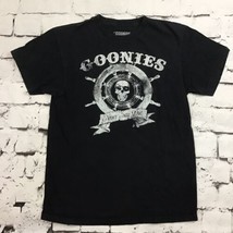 Goonies Never Say Die Sz M Ripple Junction Warner Bro Black T-Shirt Pirate Skull - £9.42 GBP