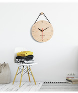 Mid century wall clock large, Unique wooden large wall clock, Digital cl... - £78.22 GBP