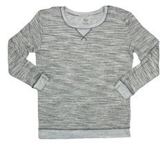 Felina Womens Ribbed Taylor Boyfriend Sleep Sweatshirt, Medium, Light Gray - $35.98