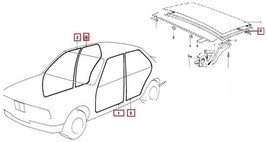 For BMW E12 5 SERIES 72-81 INNER DOOR SEDAN door and Rear Trunk Lid Rubb... - $112.83