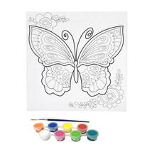 Misco Toys 11-Piece Canvas Paint Kit with Pre-Drawn Outline 8 Colors and... - $165.89 MXN