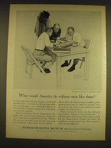 1962 Massachusetts Mutual Life Insurance Company Ad - Norman Rockwell - £14.48 GBP