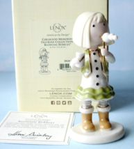 Lenox Girlhood Memories Blowing Bubbles Girl Figurine 5.5" New - $34.55