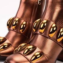 The Eclipse Rose Gold Leather Women Boot image 3