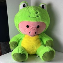 Disguisimals RIBBIT the Frog Pig Plush Peek-A-Boo Toys Medium 14-24” - $13.56