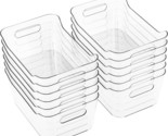 A 12-Piece Set Of Tiawudi Plastic Storage Bins That Are Multi-Purpose - £35.39 GBP