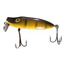  River Runt Spook Sinker Fishing Lure Yellow Perch VTG Heddon?? - $8.86