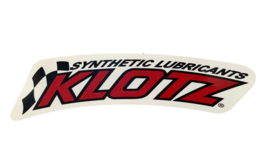 KLOTZ SYNTHETIC LUBRICANTS STICKER 9x 2 FENDER DECAL Authentic / Original - $5.49