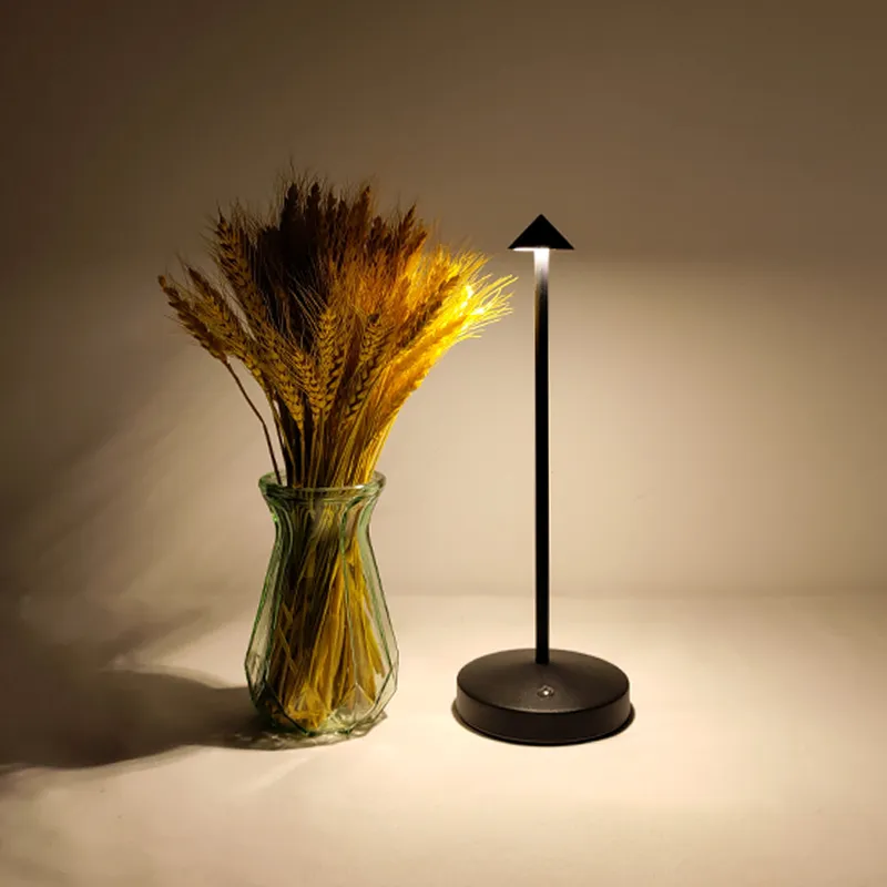 Echargeable cordless led battery table lamp for bedroom restaurant night light romantic thumb200