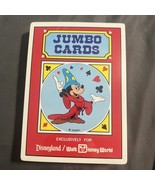 Vintage Walt Disney World Mickey Mouse JUMBO Playing Cards Disneyland Ho... - €17,31 EUR