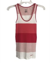 Nike Athletic Dept Womens Shirt Size S Small Pink White Muscle Tee Sleeveless - £11.02 GBP