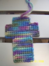 Handcrafted Plastic Canvas Cross - $3.00