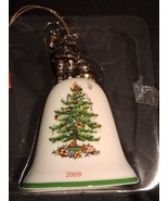 Spode Christmas Tree Bell Ornament with Santa on Top 2009 Original Box EUC - $231.98 MXN