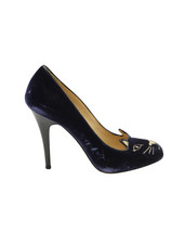 Charlotte Olympia Kitty Pumps In Velvet Women Blue Size 38 - £330.91 GBP