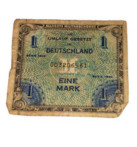 1944 Germany 1 (Eine) Mark Deutschland  WWII Allied Occupation - £3.89 GBP