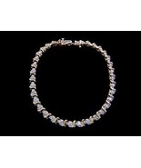 Womens Vintage Estate 10k Gold Tennis Bracelet w/ Diamonds 6.9g E1908 - £415.46 GBP