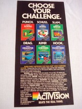 1981 Color Ad Activision Video Games for Atari 2600 Choose Your Challenge - £6.38 GBP