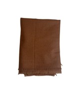 CALYPSO St. Barth 100% Cashmere Shawl Scarf Wrap Soft Solid Warm Brown NWT - $122.09 CAD