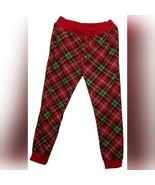 Mens Plaid Jogger Pants, M, Drawstring, Knit, pockets,Galaxy by Harvic - $200.84 MXN